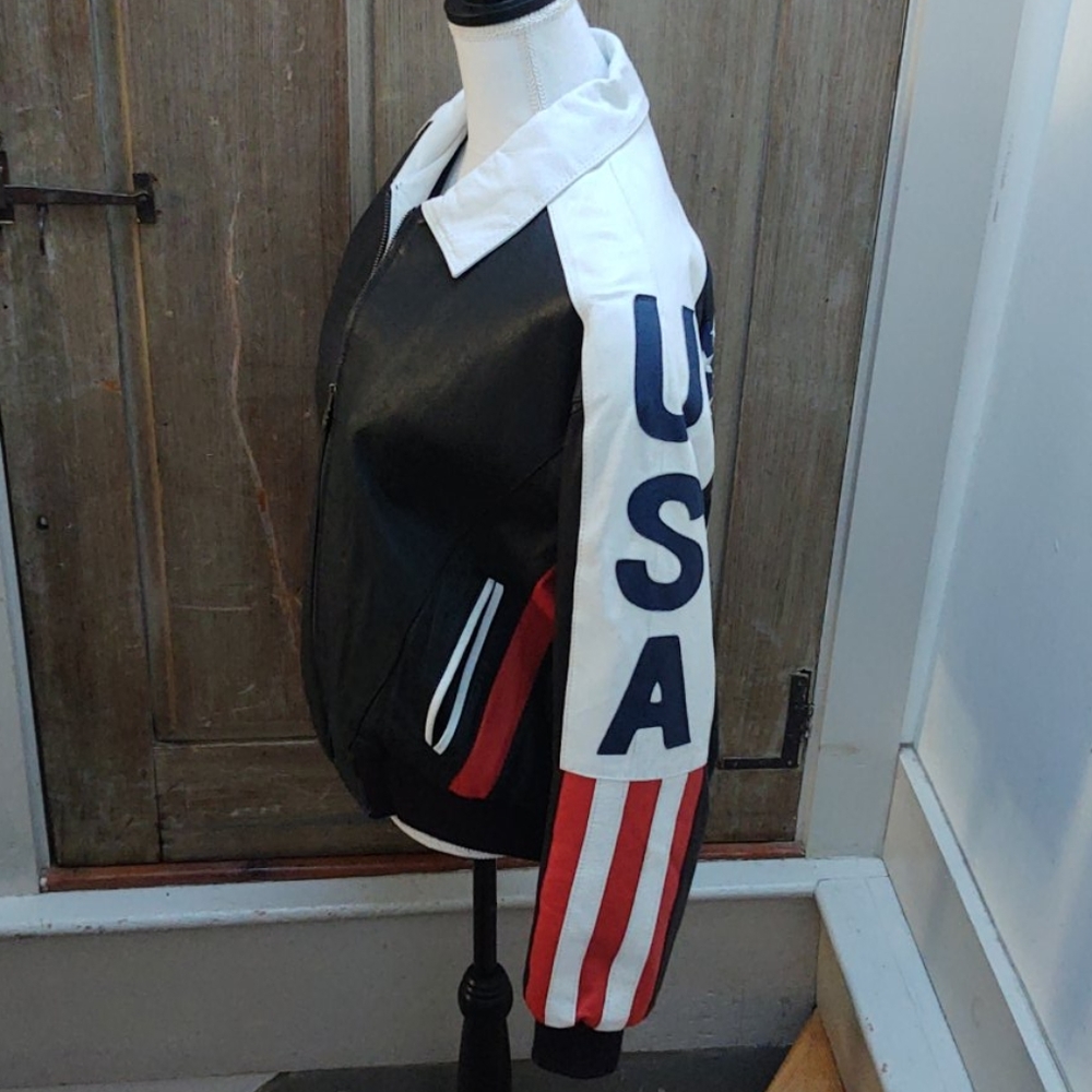 SOLD🌟⭐HP⭐Michael Hoban USA leather jacket - Picture 5 of 11